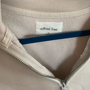 Wilfred Free cropped 3/4 zip sweater